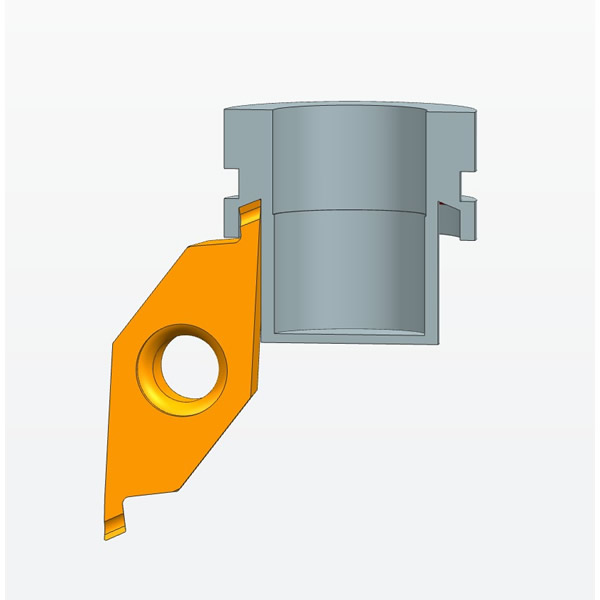 外径端面斜槽刀