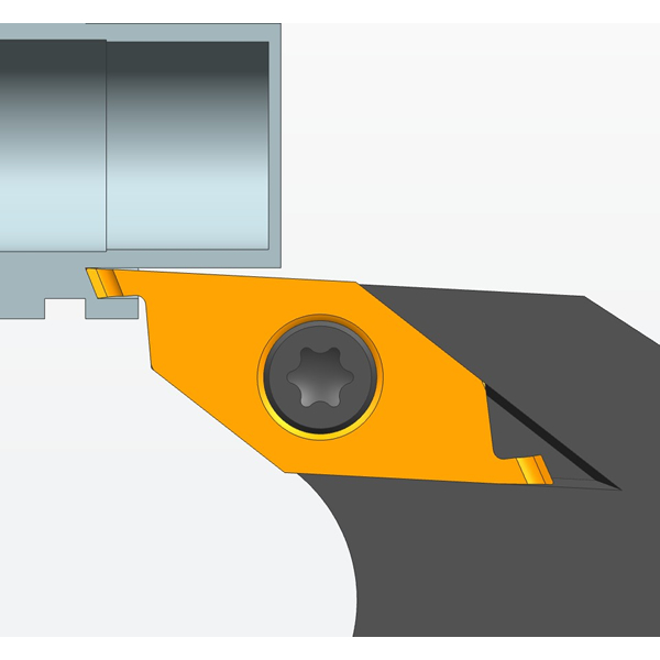 外径端面斜槽刀