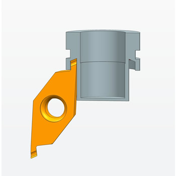 外径端面斜槽刀
